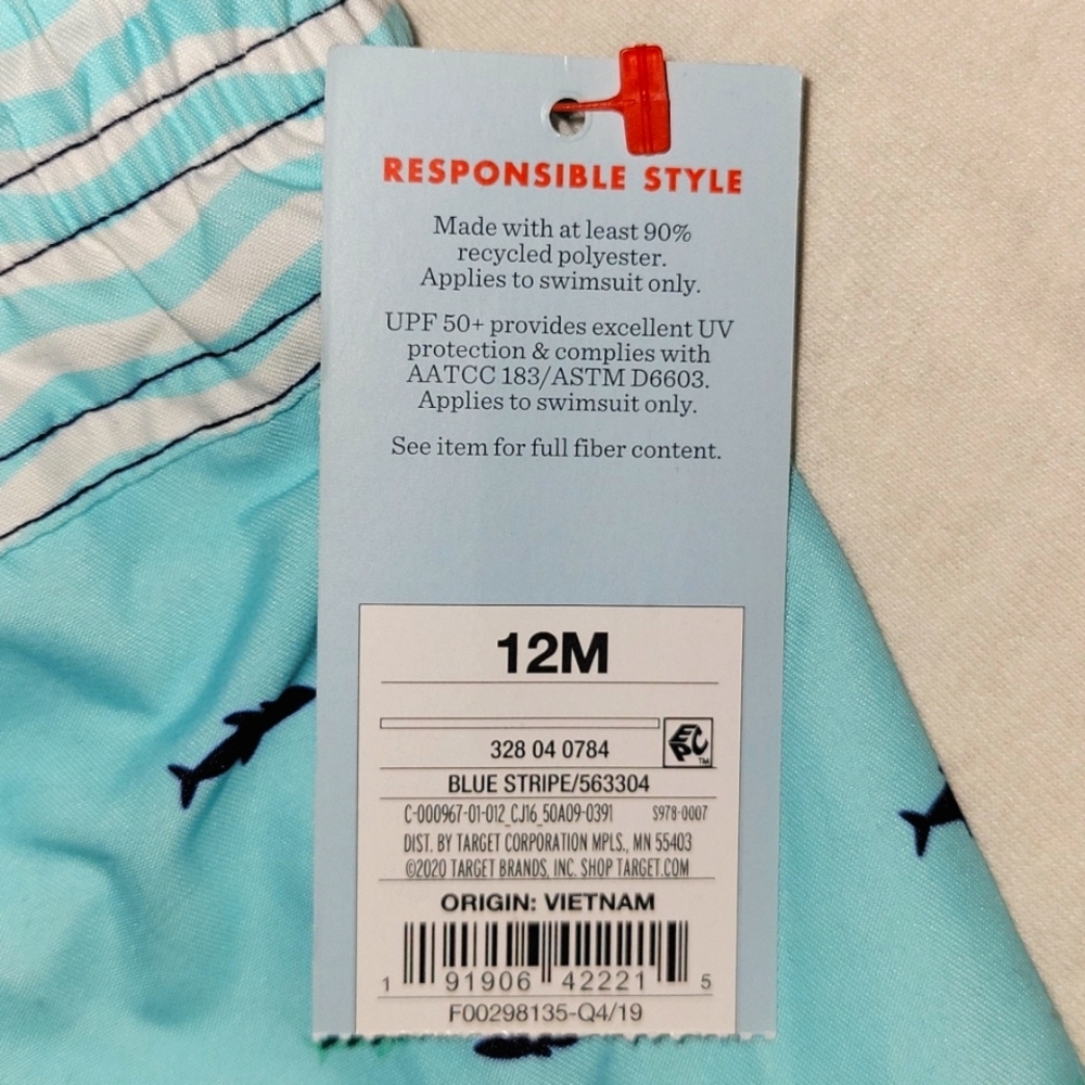 Brand New Cat & Jack Swim Trunks Bundle Size 12M - Picture 4 of 8